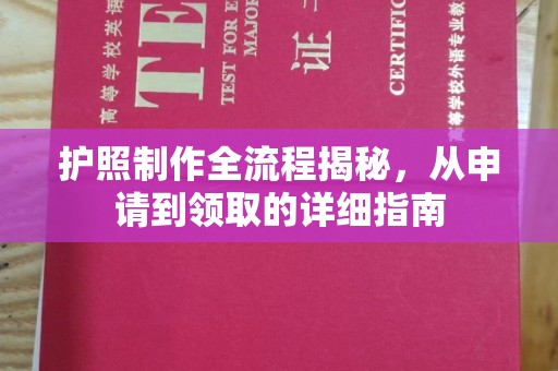 连云港护照制作全流程揭秘，从申请到领取的详细指南