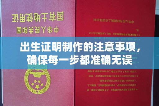 连云港出生证明制作的注意事项，确保每一步都准确无误
