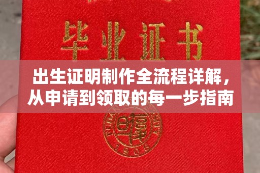 连云港出生证明制作全流程详解，从申请到领取的每一步指南