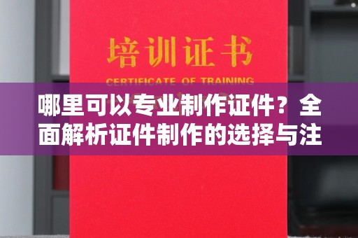 连云港哪里可以专业制作证件？全面解析证件制作的选择与注意事项
