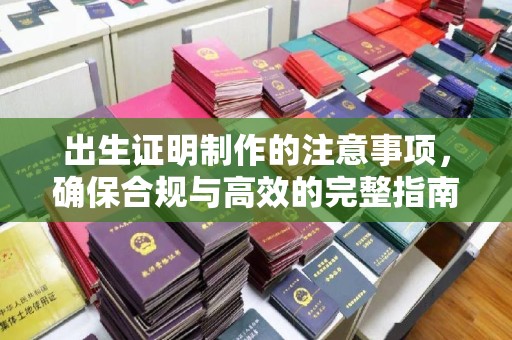 连云港出生证明制作的注意事项，确保合规与高效的完整指南