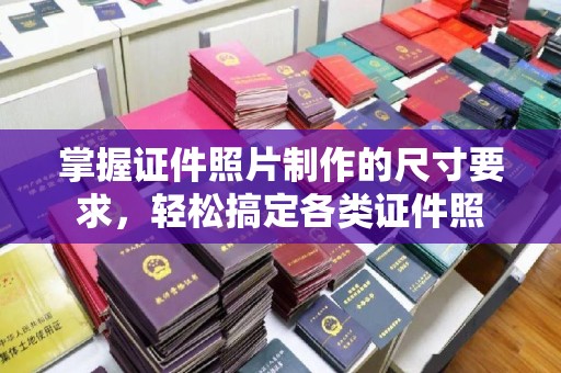 连云港掌握证件照片制作的尺寸要求，轻松搞定各类证件照