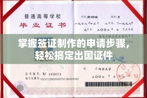 连云港掌握签证制作的申请步骤，轻松搞定出国证件