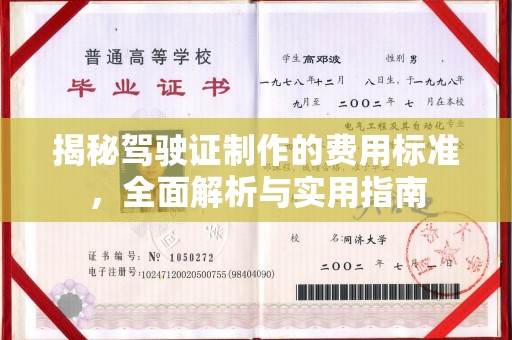 连云港揭秘驾驶证制作的费用标准，全面解析与实用指南