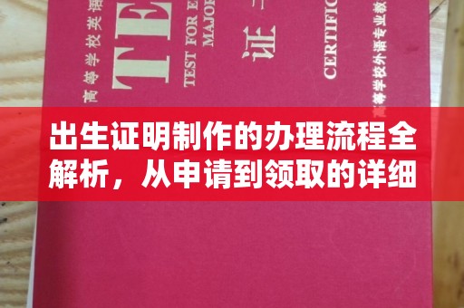 连云港出生证明制作的办理流程全解析，从申请到领取的详细指南