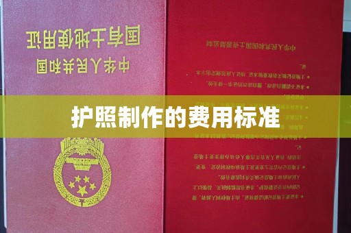 连云港护照制作的费用标准