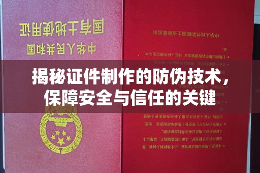 连云港揭秘证件制作的防伪技术，保障安全与信任的关键